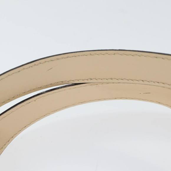 CELINE Hand Bag Leather 2way Cream Gold Auth 91296 - Picture 8 of 16